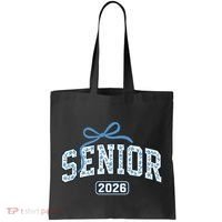 Senior 2026 Graduation Floral Pattern Tote Bag thumb 0
