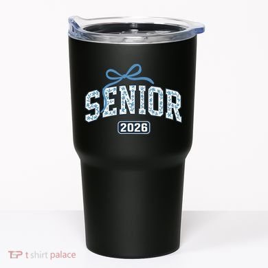 Senior 2026 Graduation Floral Pattern Tumbler