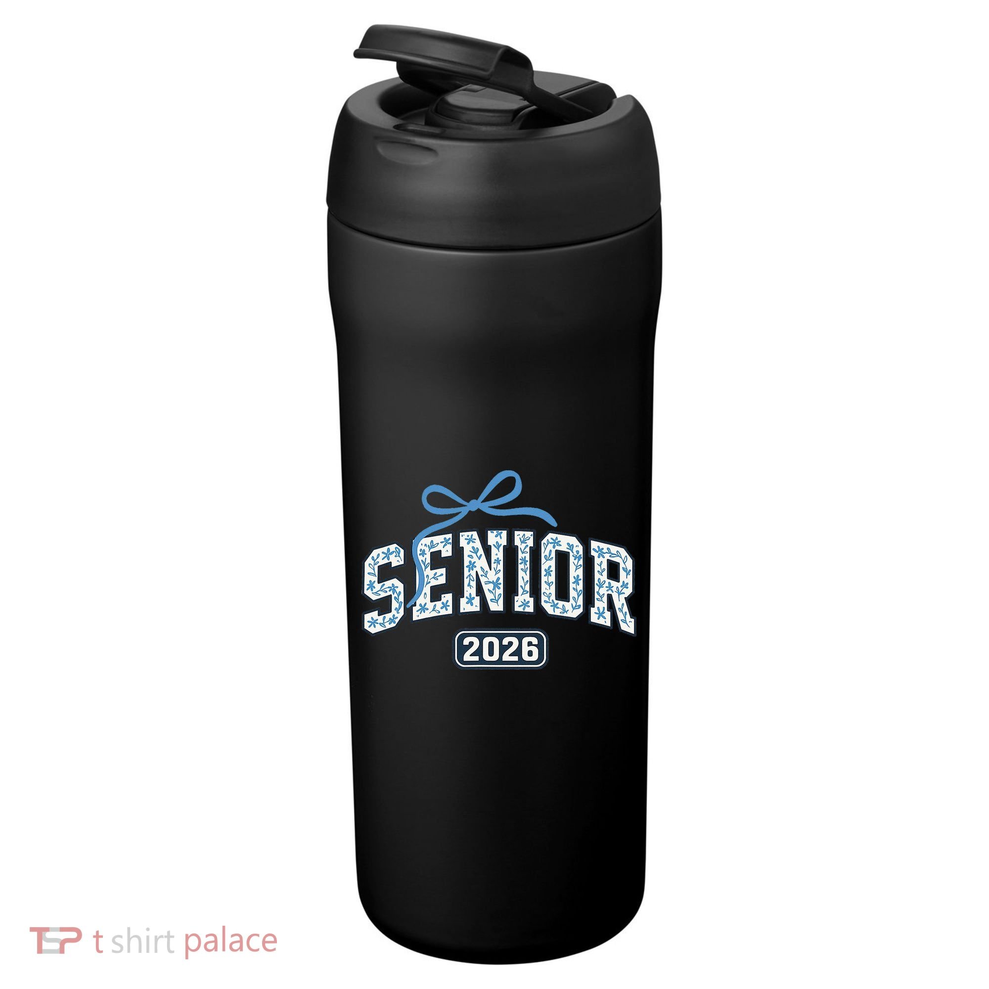 Senior 2026 Graduation Floral Pattern 24oz Duet Stainless Steel Tumbler