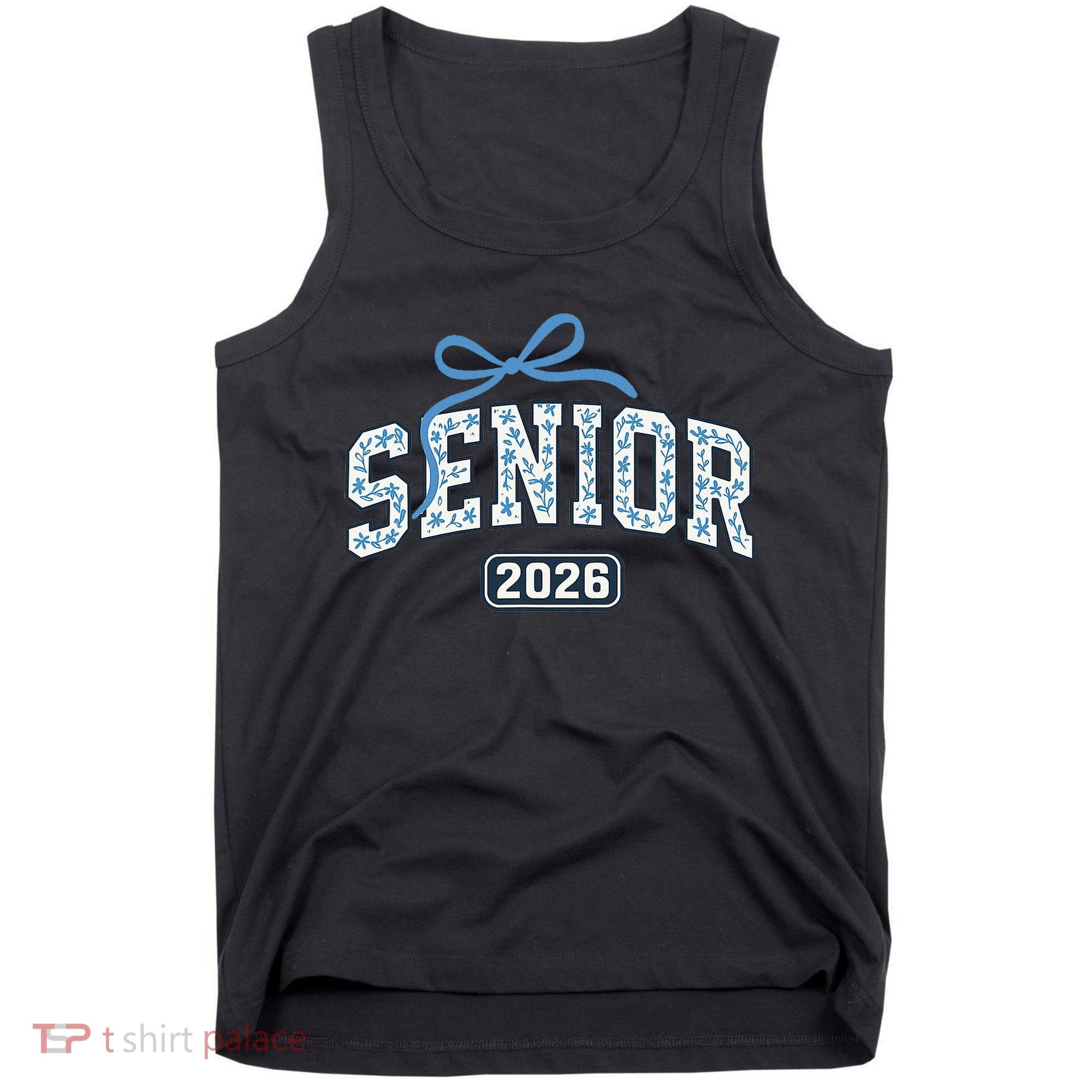 Senior 2026 Graduation Floral Pattern Tank Top