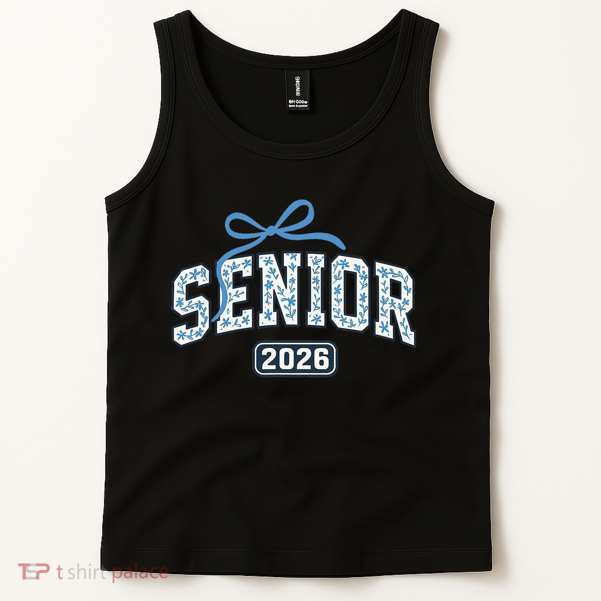 Senior 2026 Graduation Floral Pattern Tank Top