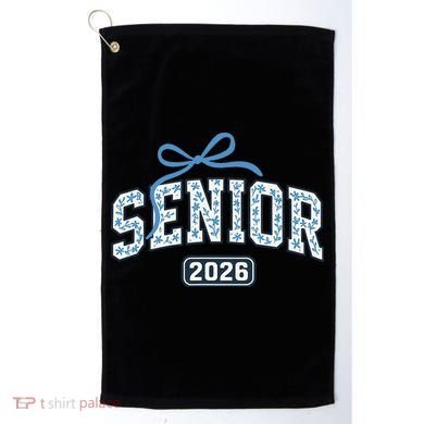 Senior 2026 Graduation Floral Pattern Golf Towel