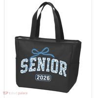 Senior 2026 Graduation Floral Pattern Tote Bag thumb 3