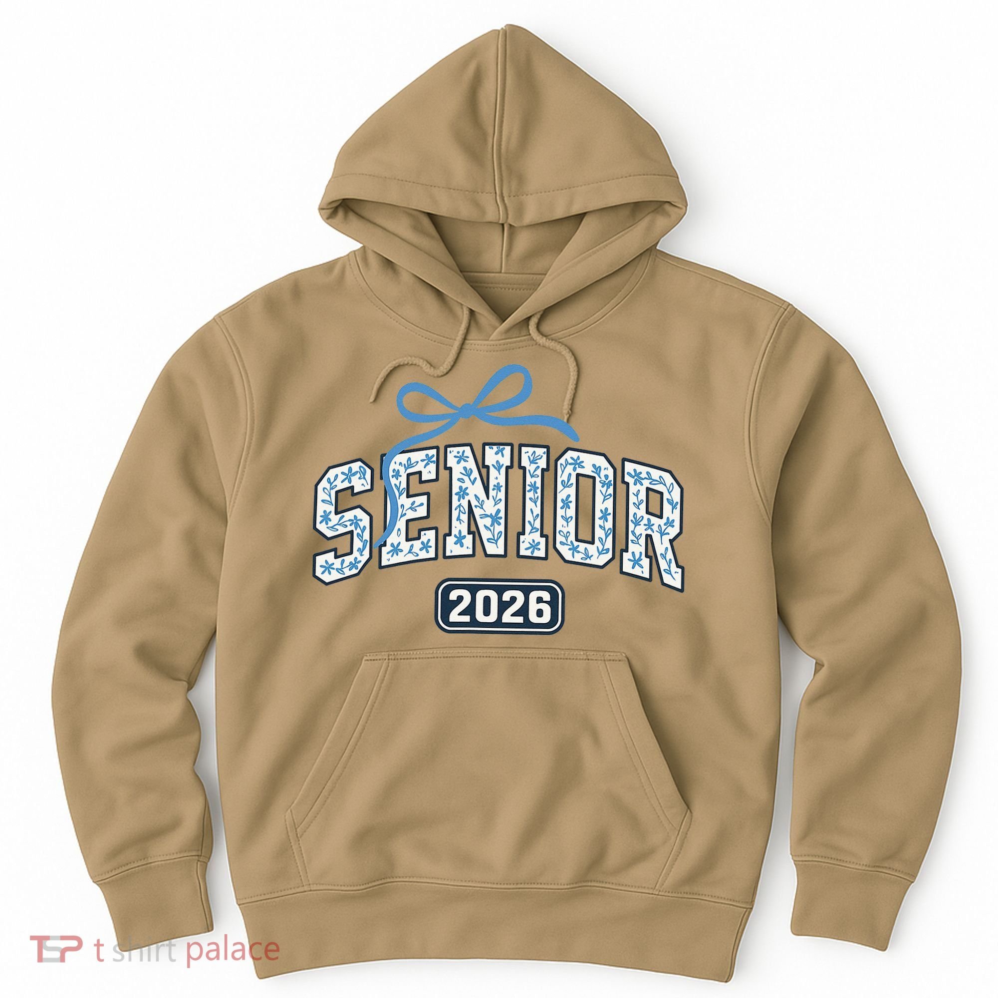 Senior 2026 Graduation Floral Pattern Hoodie