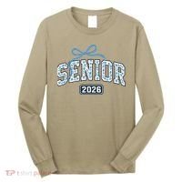 Senior 2026 Graduation Floral Pattern Long Sleeve Shirt thumb 0