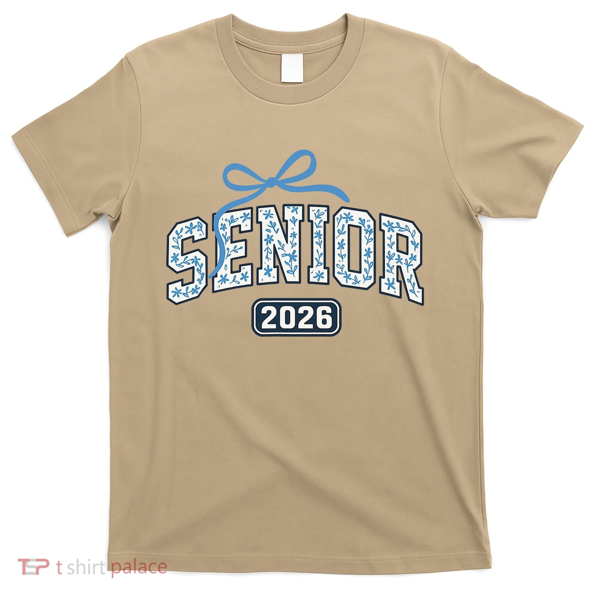 Senior 2026 Graduation Floral Pattern T-Shirt