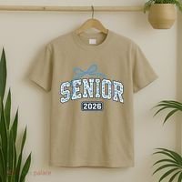 Senior 2026 Graduation Floral Pattern T-Shirt thumb 2