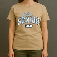 Senior 2026 Graduation Floral Pattern T-Shirt thumb 4