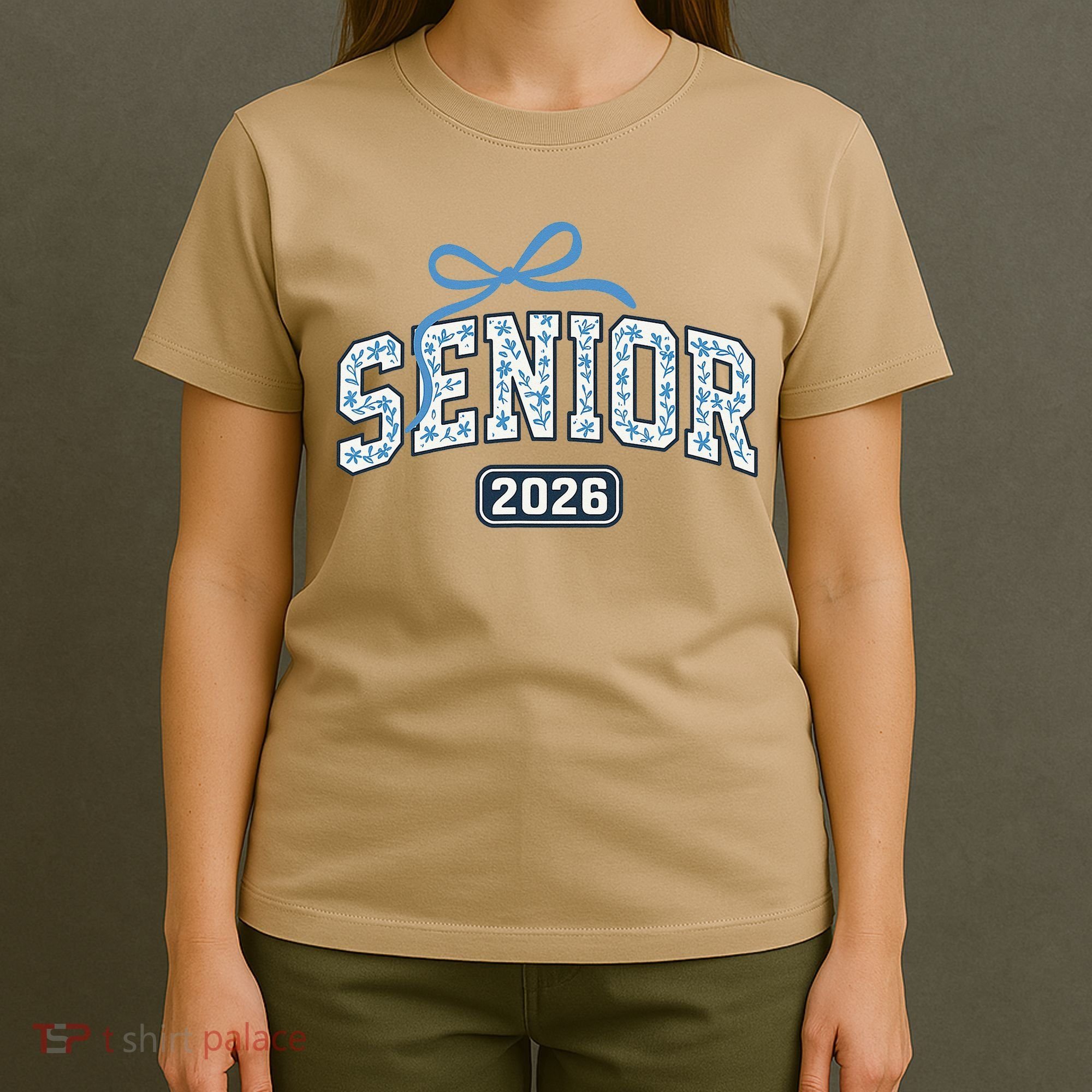Senior 2026 Graduation Floral Pattern T-Shirt