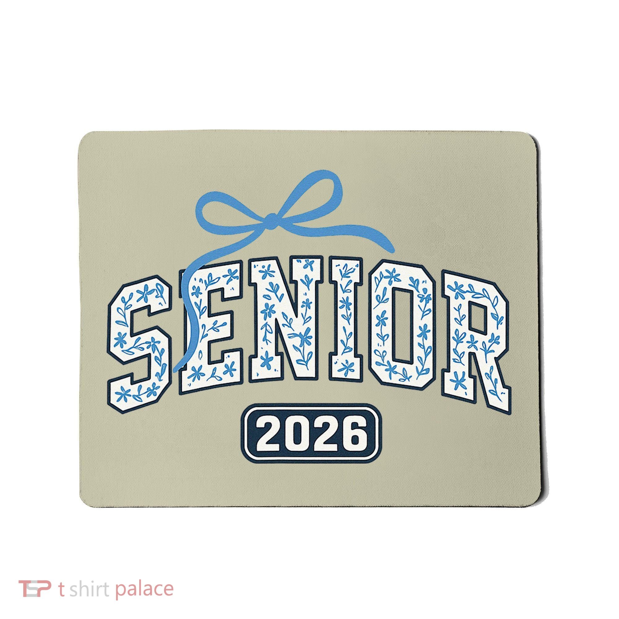 Senior 2026 Graduation Floral Pattern Mousepad