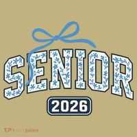 Senior 2026 Graduation Floral Pattern Mousepad thumb 1