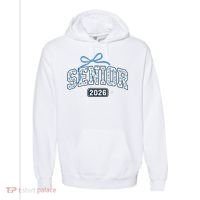 Senior 2026 Graduation Floral Pattern Comfort Colors Garment-Dyed Hooded Sweatshirt thumb 0