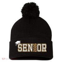 Senior 2026 Graduation Pom Pom 12in Knit Beanie thumb 0