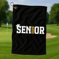Senior 2026 Graduation Graduate Gift Merch Golf Towel thumb 1