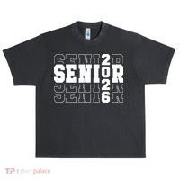Senior 2026 High School Graduation Urban Oversized Heavyweight T-Shirt thumb 0