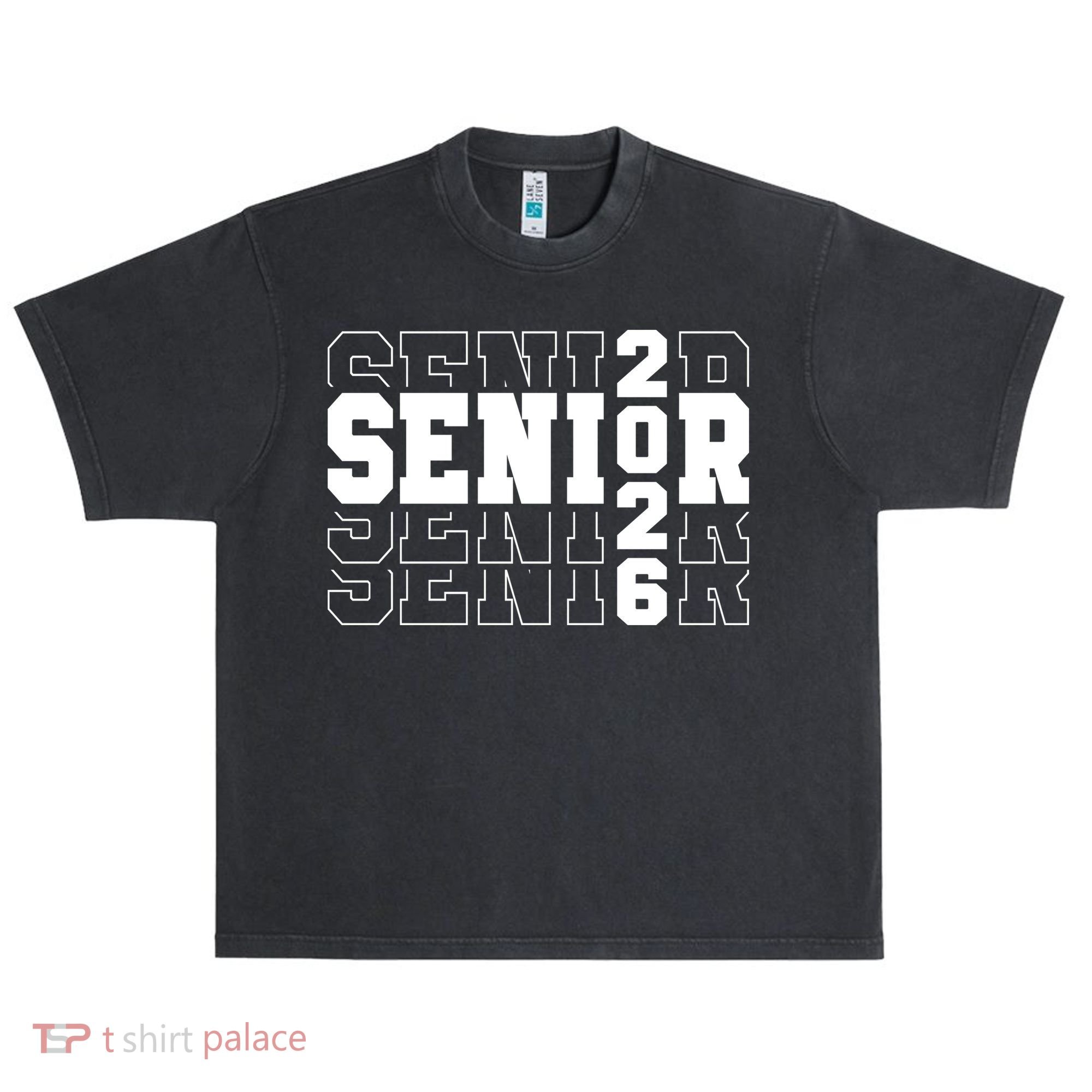 Senior 2026 High School Graduation Urban Oversized Heavyweight T-Shirt