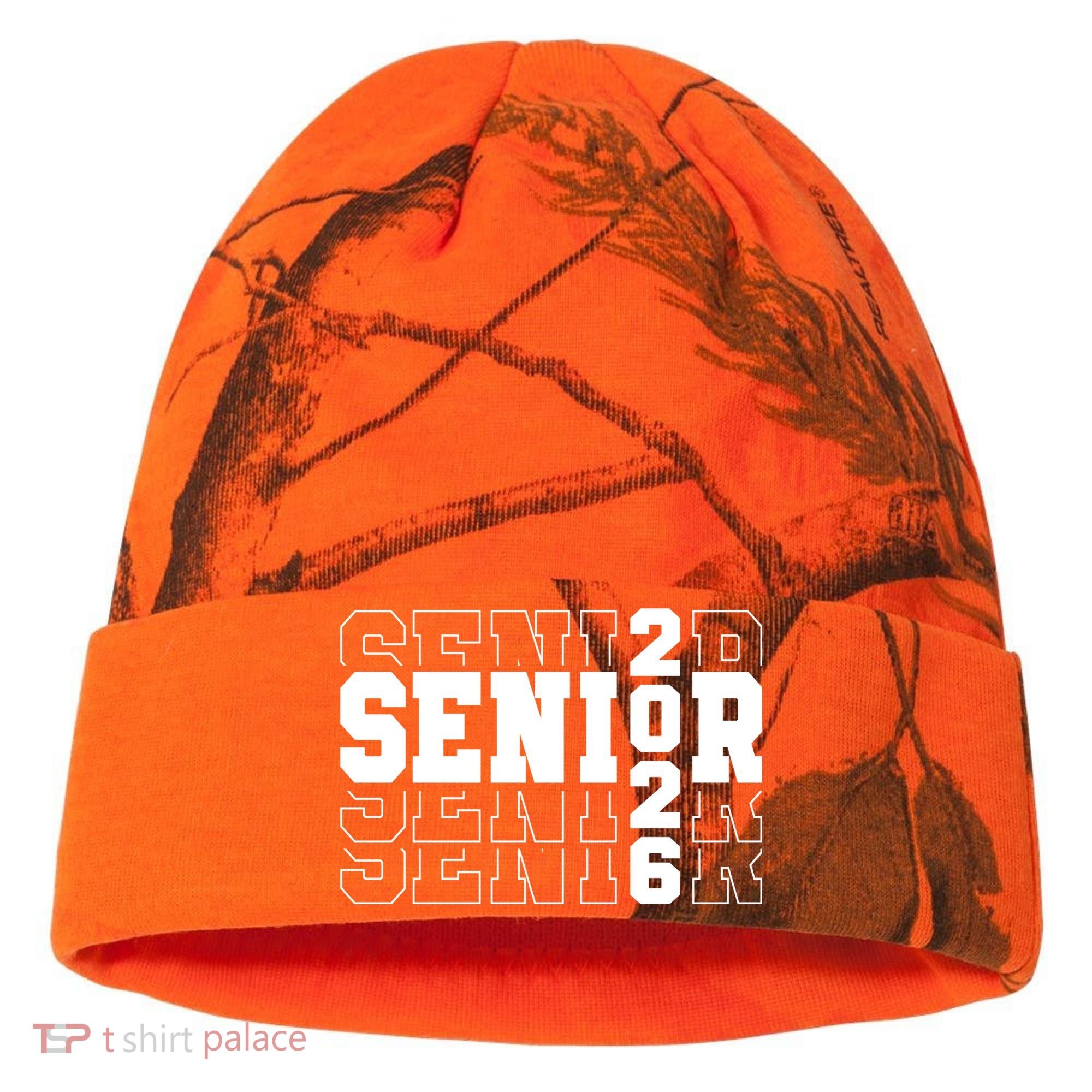 Senior 2026 High School Graduation Kati Licensed 12" Camo Cuffed Beanie