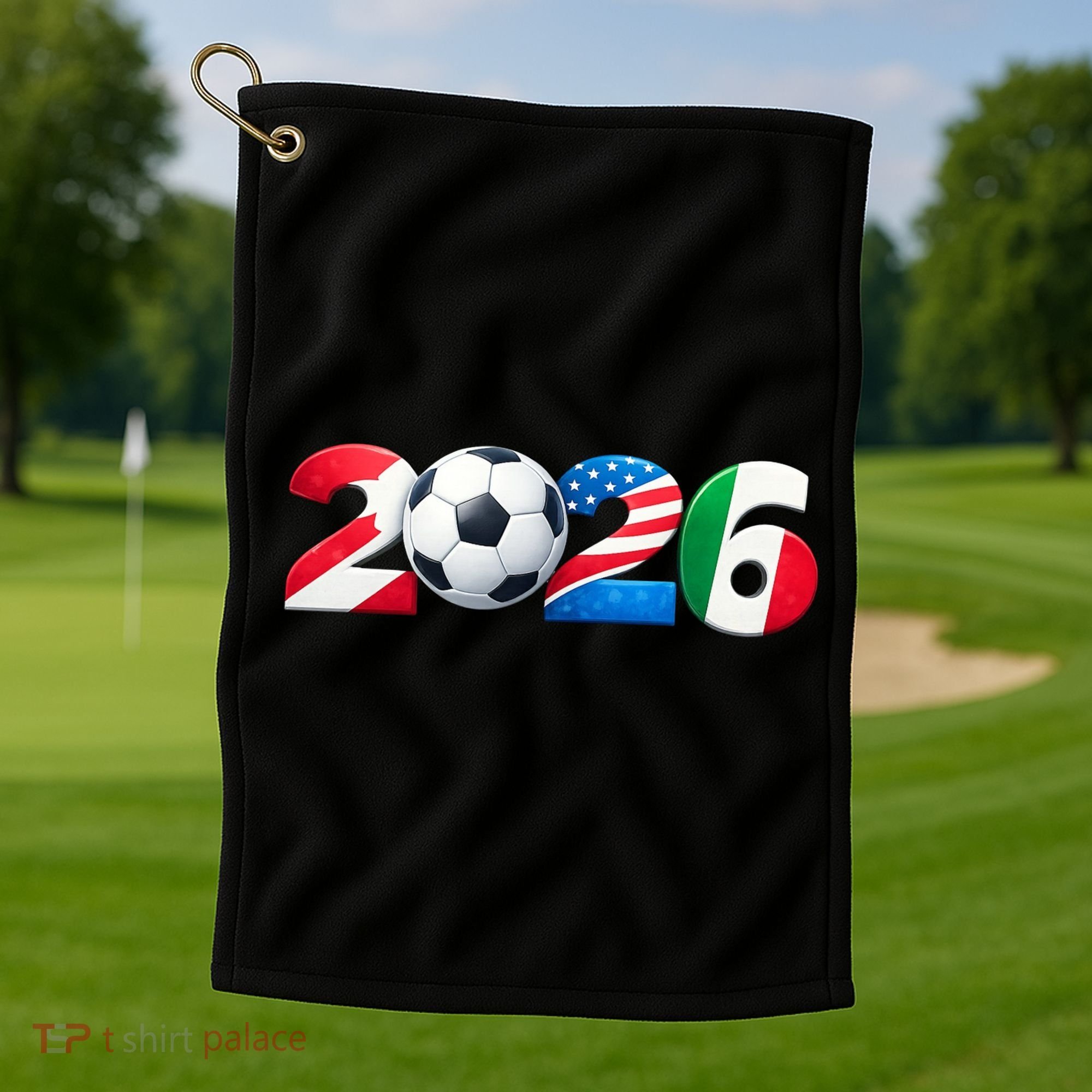Soccer 2026 North America Tournament Golf Towel