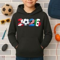 Soccer 2026 North America Tournament Kids Hoodie thumb 2