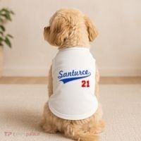 Santurce 21 Puerto Rico Baseball Boricua Doggie Tank thumb 2
