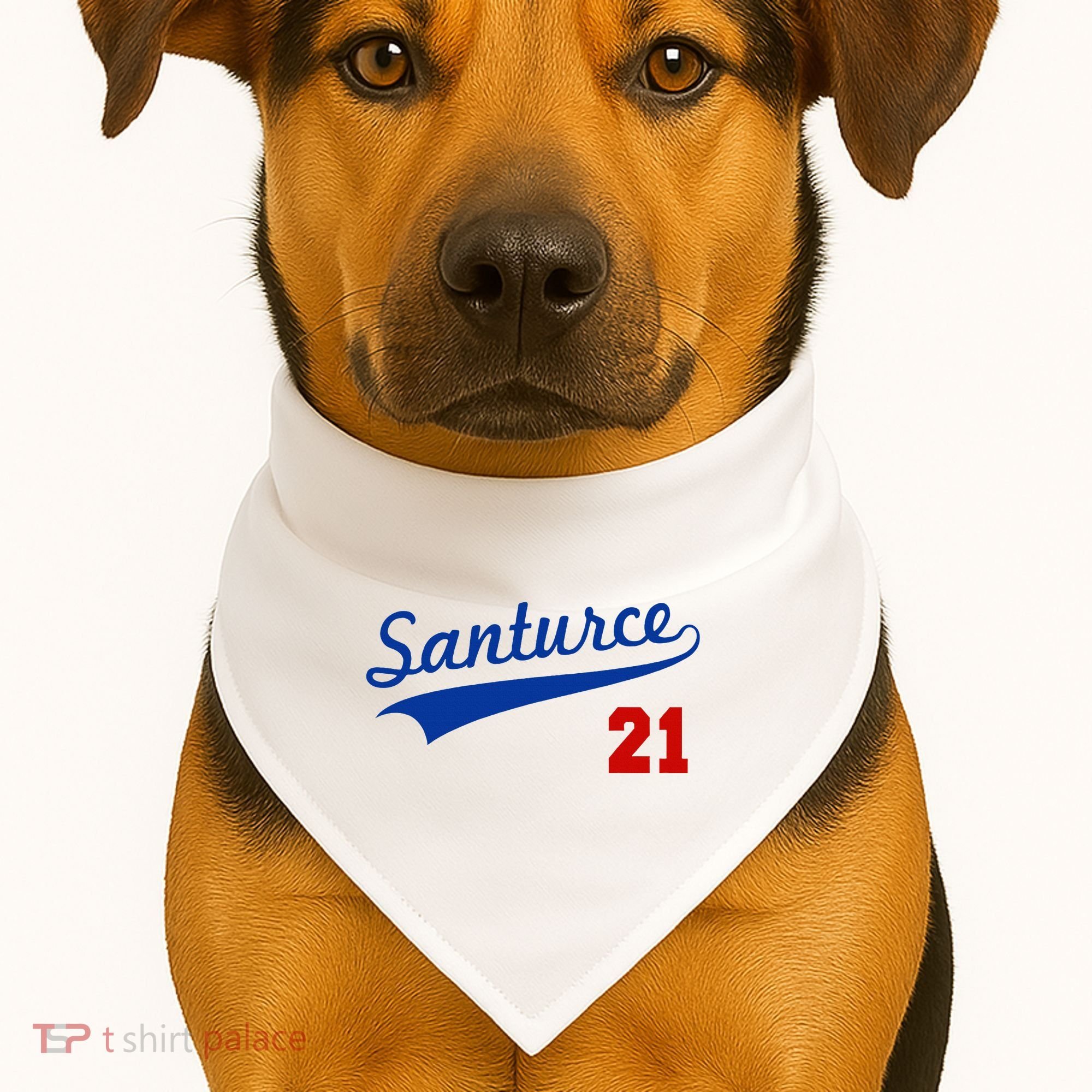 Santurce 21 Puerto Rico Baseball Boricua USA-Made Doggie Bandana