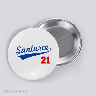 Santurce 21 Puerto Rico Baseball Boricua Button
