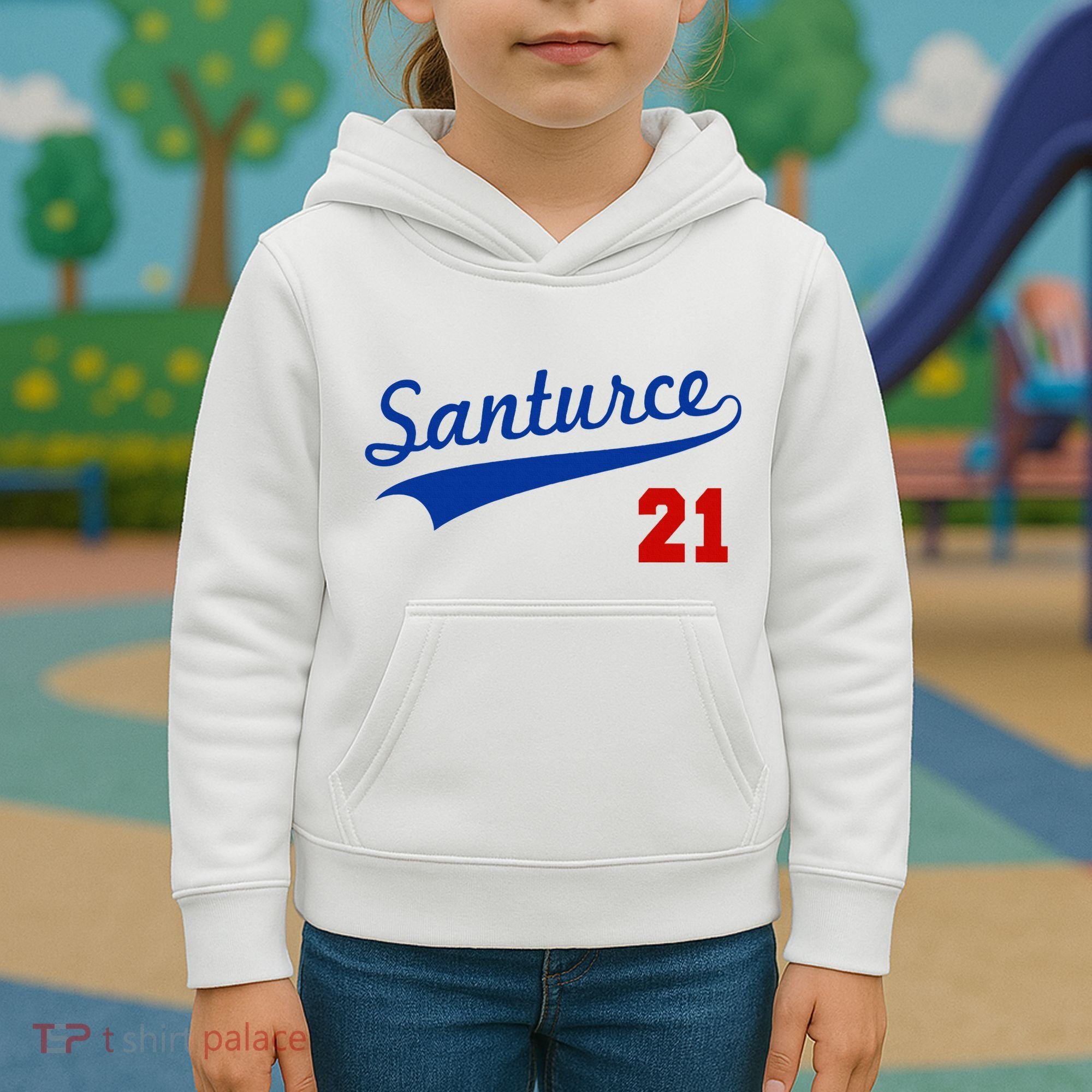 Santurce 21 Puerto Rico Baseball Boricua Kids Hoodie