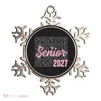 Senior 2027 Pink Bows Class Spirit Celebration Ornament thumb 0