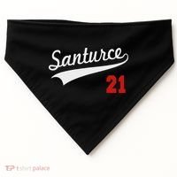 Santurce 21 Puerto Rico Baseball Boricua Women USA-Made Doggie Bandana thumb 0