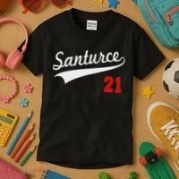 Santurce 21 Puerto Rico Baseball Boricua Women Kids T-Shirt thumb 3