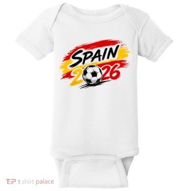 Spain 2026 Soccer Fan Apparel Champions Baby Bodysuit