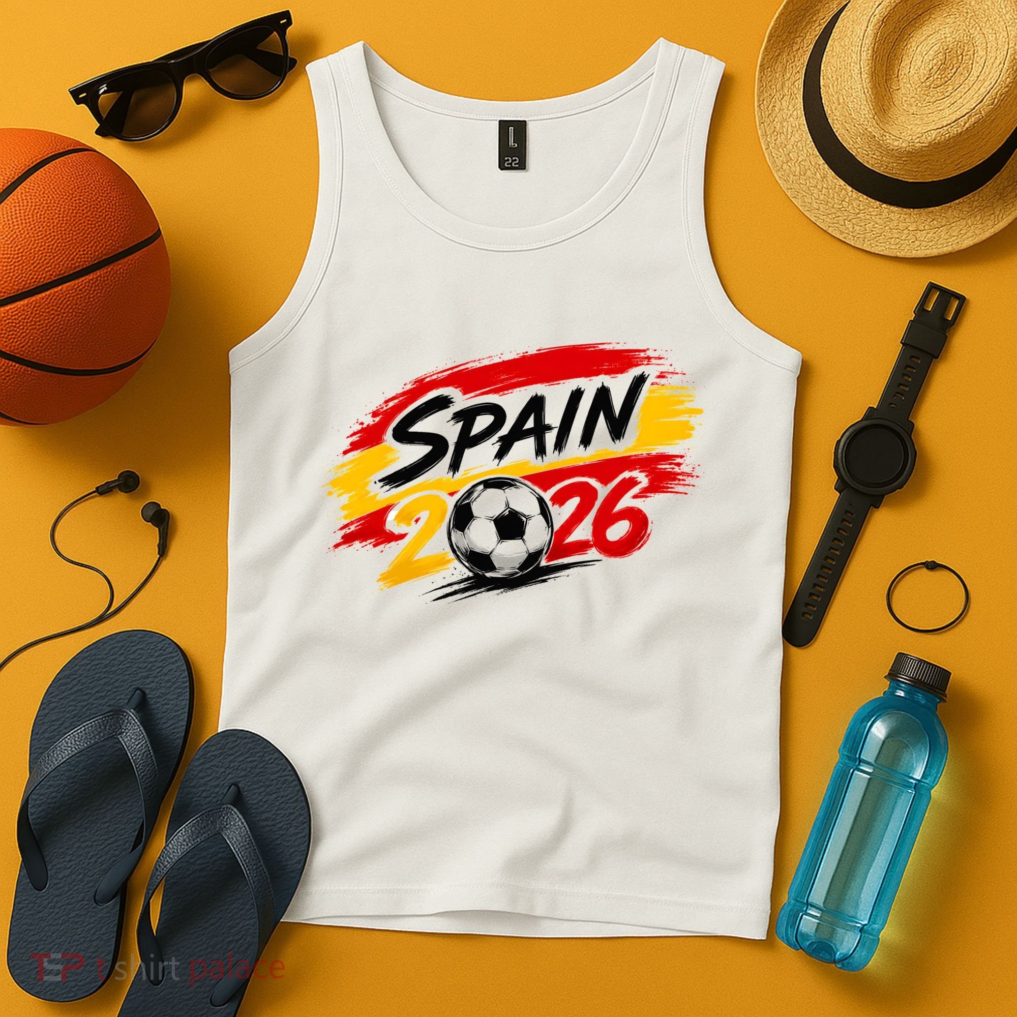 Spain 2026 Soccer Fan Apparel Champions Tank Top