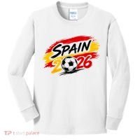 Spain 2026 Soccer Fan Apparel Champions Kids Long Sleeve Shirt thumb 0