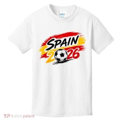 Spain 2026 Soccer Fan Apparel Champions Kids T-Shirt