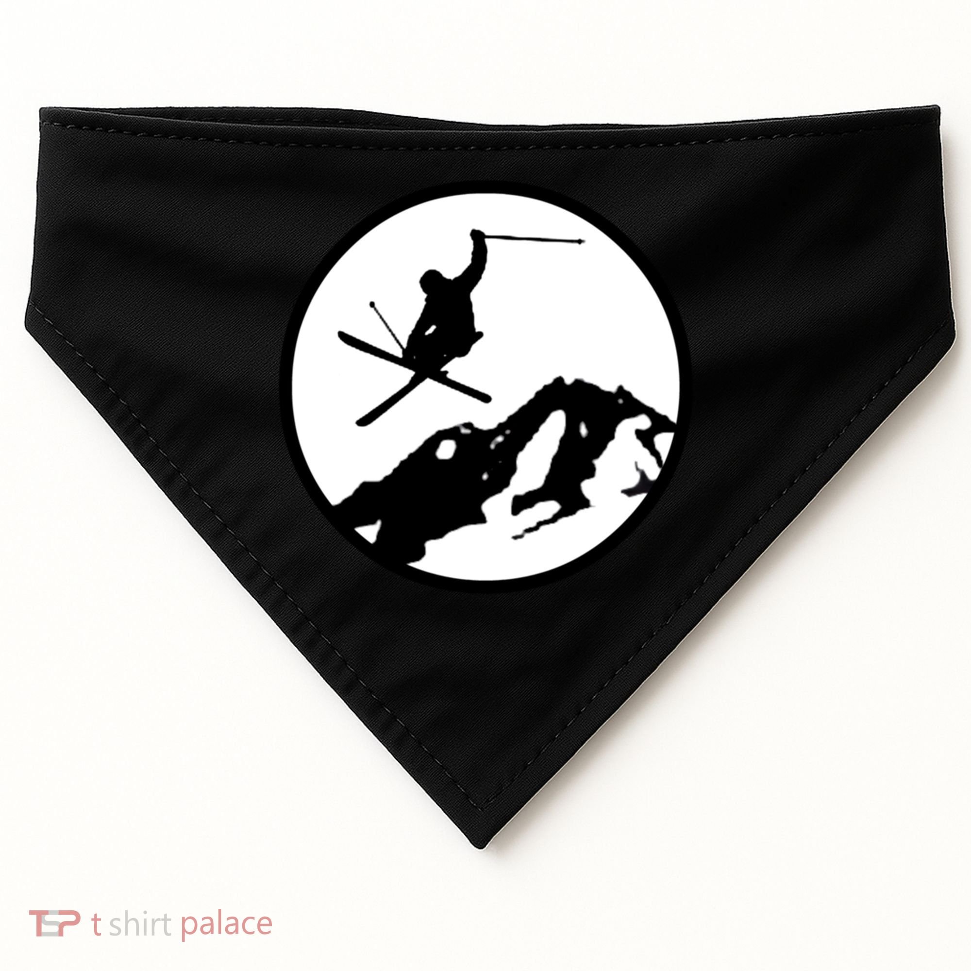 Skiing 2 USA-Made Doggie Bandana