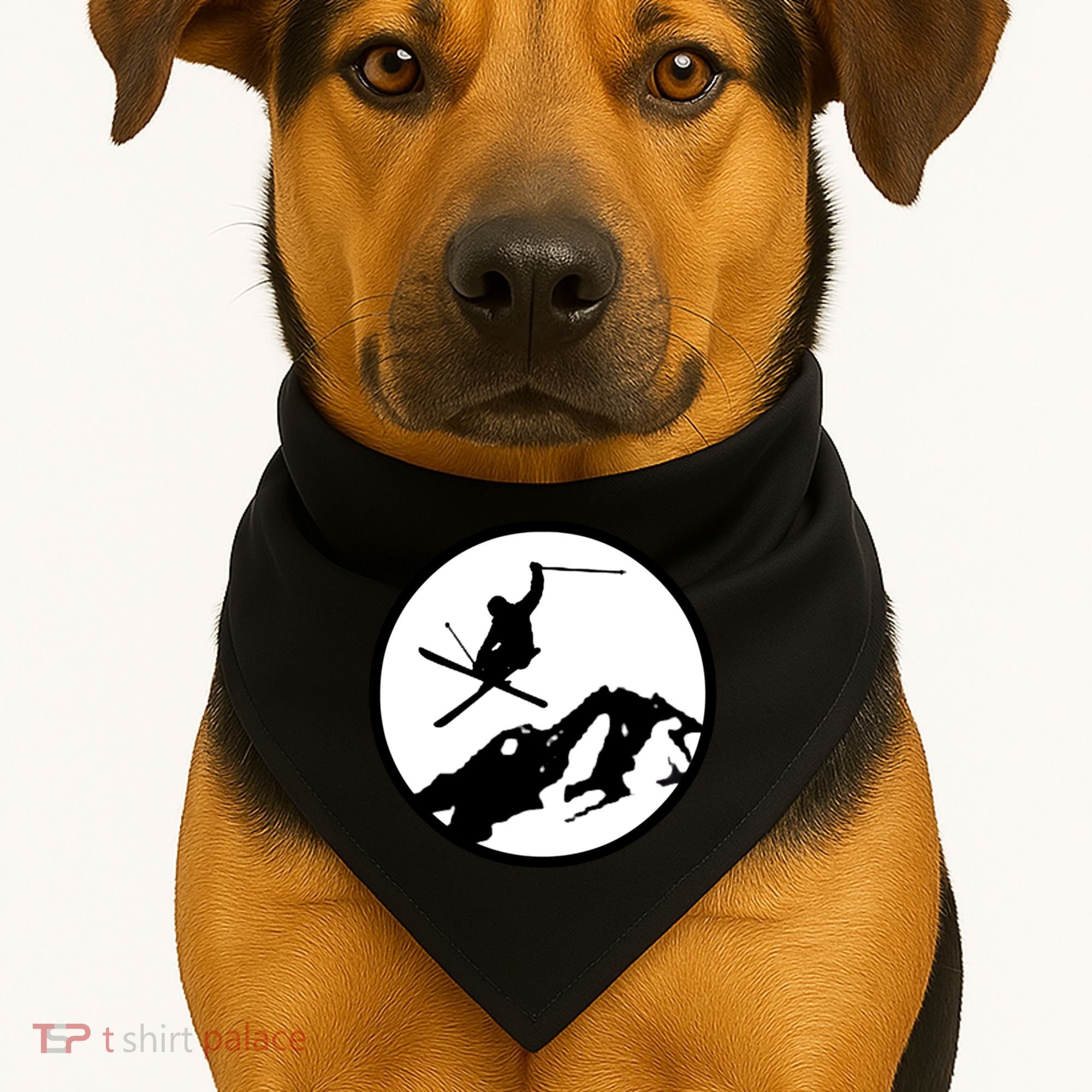 Skiing 2 USA-Made Doggie Bandana