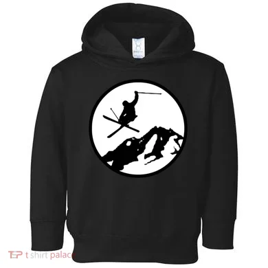 Skiing 2 Toddler Hoodie