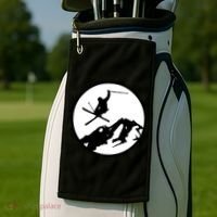 Skiing 2 Golf Towel thumb 2