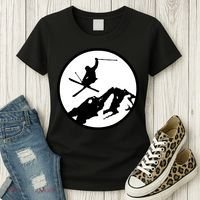 Skiing 2 Women's T-Shirt thumb 3