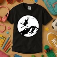 Skiing 2 Kids T-Shirt thumb 3