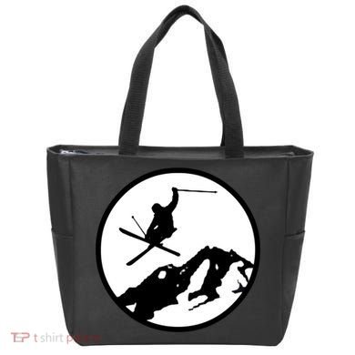 Skiing 2 Tote Bag