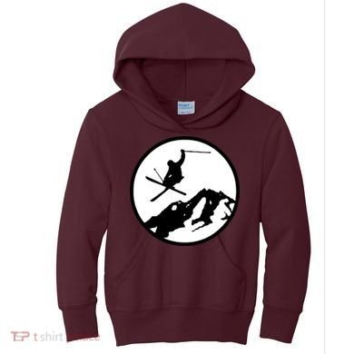 Skiing 2 Kids Hoodie