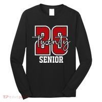 Senior 2026 Twenty 26 High School Graduate Merch Long Sleeve Shirt thumb 0