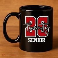 Senior 2026 Twenty 26 High School Graduate Merch 11oz C Handle Ceramic Mug thumb 4
