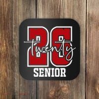 Senior 2026 Twenty 26 High School Graduate Merch Coaster thumb 0