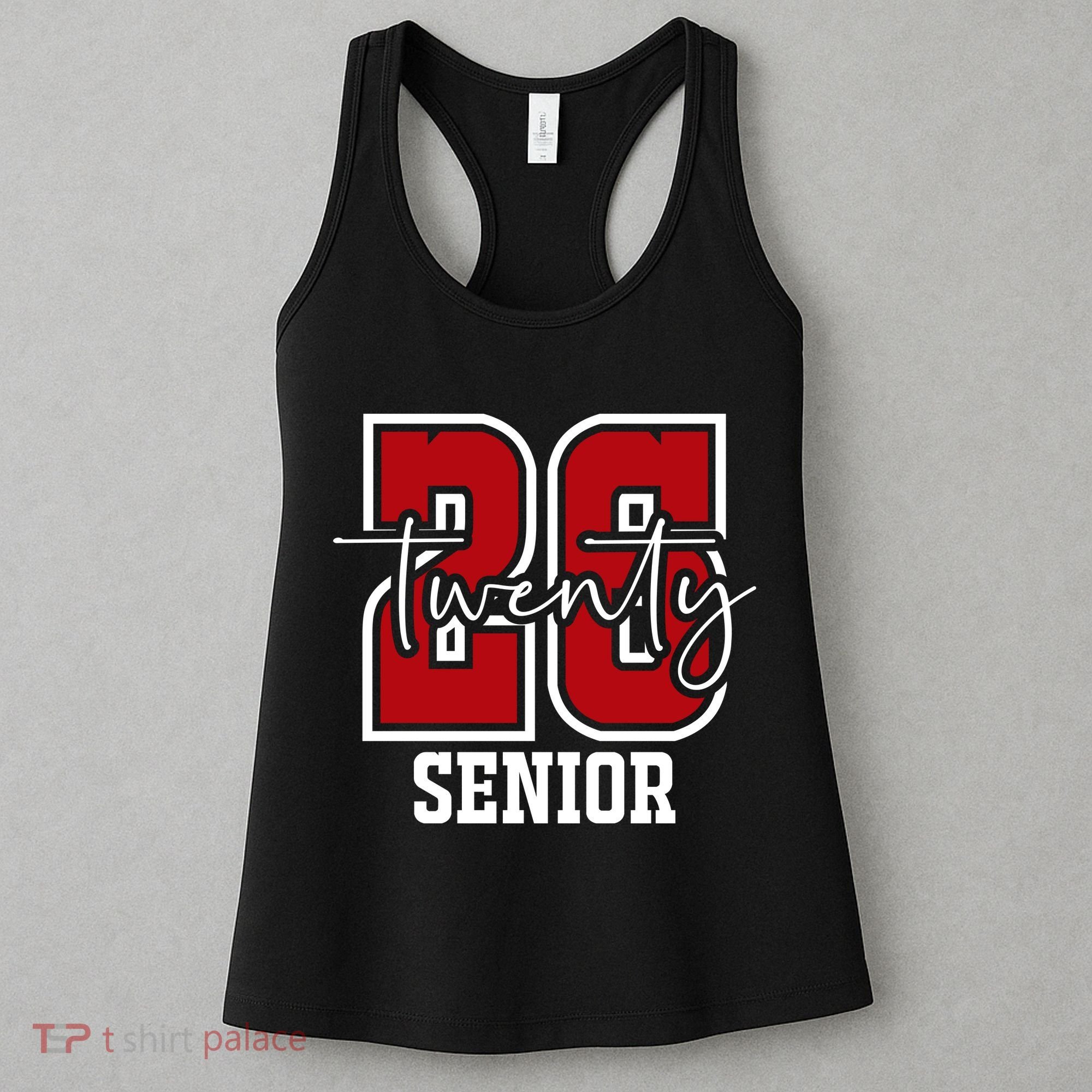 Senior 2026 Twenty 26 High School Graduate Merch Women's Tank Top
