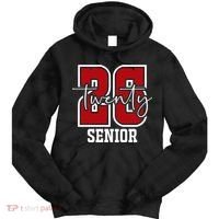 Senior 2026 Twenty 26 High School Graduate Merch Tie Dye Hoodie thumb 0