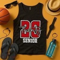 Senior 2026 Twenty 26 High School Graduate Merch Tank Top thumb 4