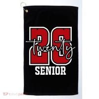 Senior 2026 Twenty 26 High School Graduate Merch Golf Towel thumb 0