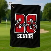 Senior 2026 Twenty 26 High School Graduate Merch Golf Towel thumb 1